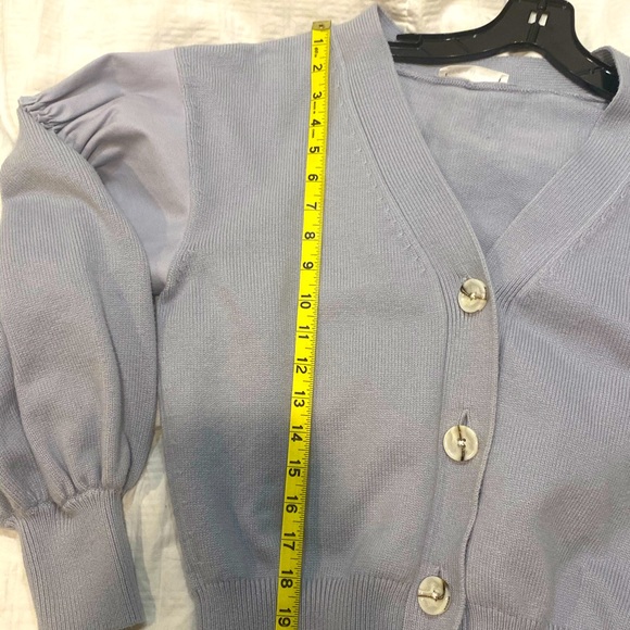 ADEAM Ruched Cropped Cardigan - Picture 8 of 9